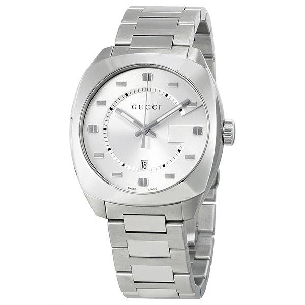 Gucci YA142308 Men's GG2570 Silver-Tone Quartz Watch YA142308 - Image 2