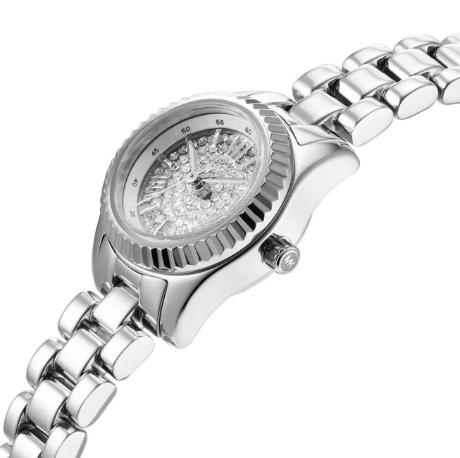 Michael Kors Micro Lexington Silver Steel Women's Watch - MK4948