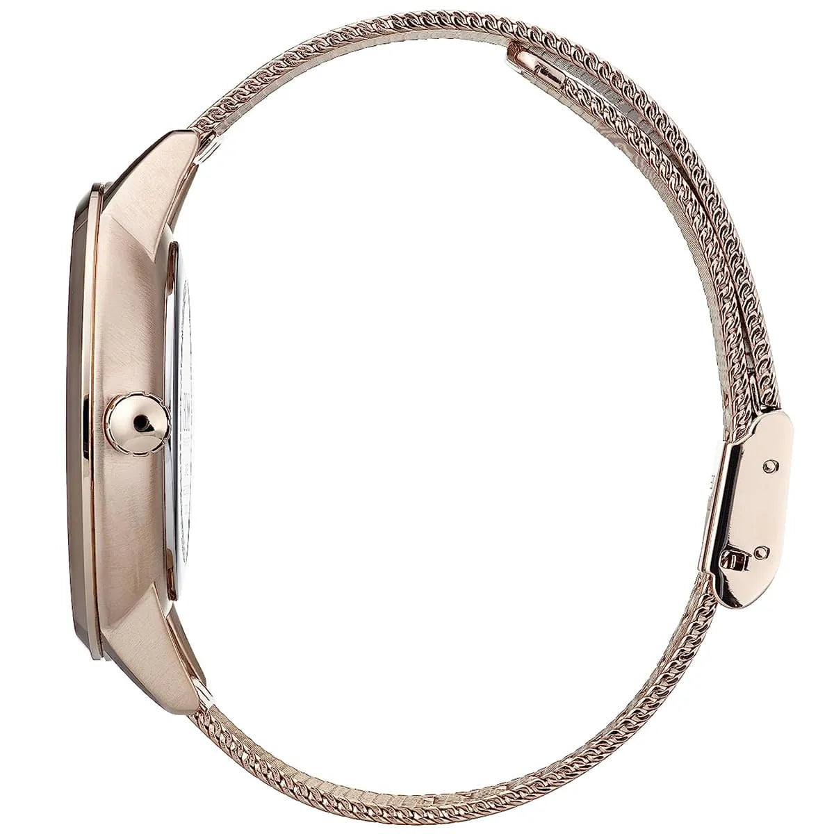 Hugo Boss Symphony Grey Dial Gold Mesh Bracelet Watch for Women - 1502424