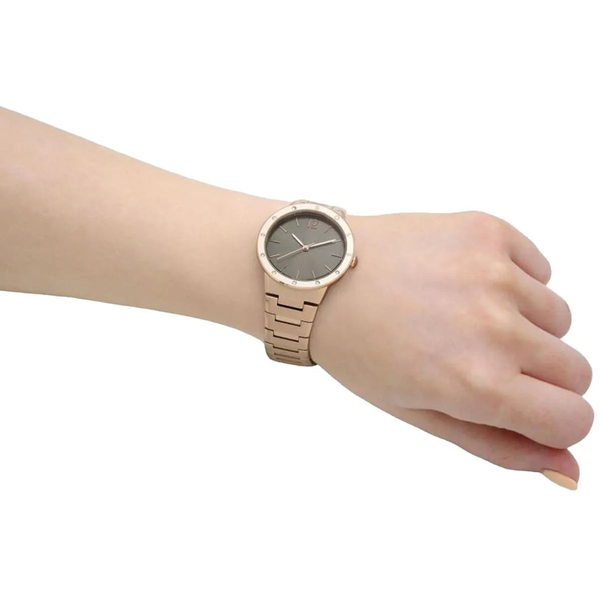 Hugo Boss Breath rose gold watch worn on wrist showing fit and proportions