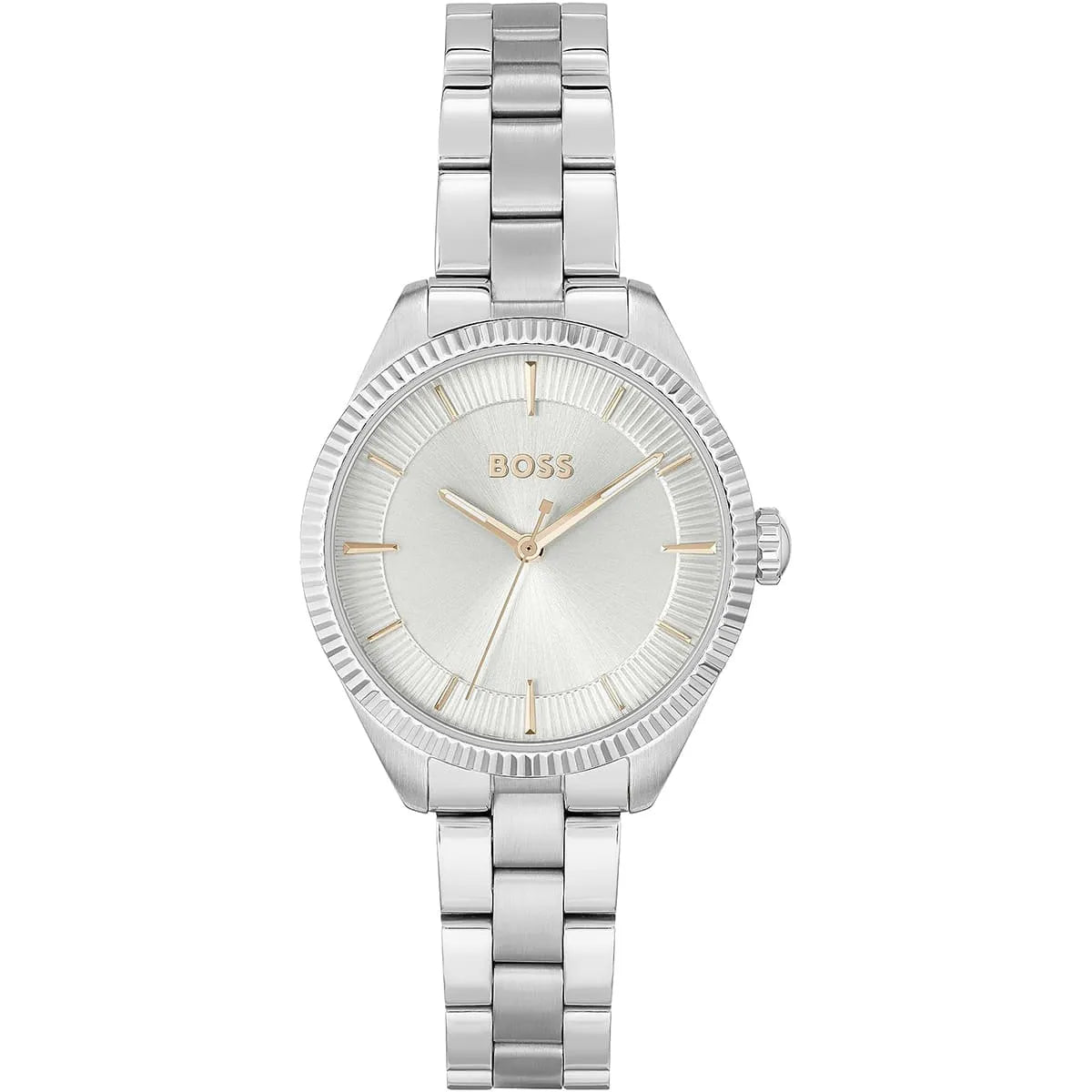Hugo Boss Sage Qtz Basic Silver White Round Dial Women's Watch - 1502726
