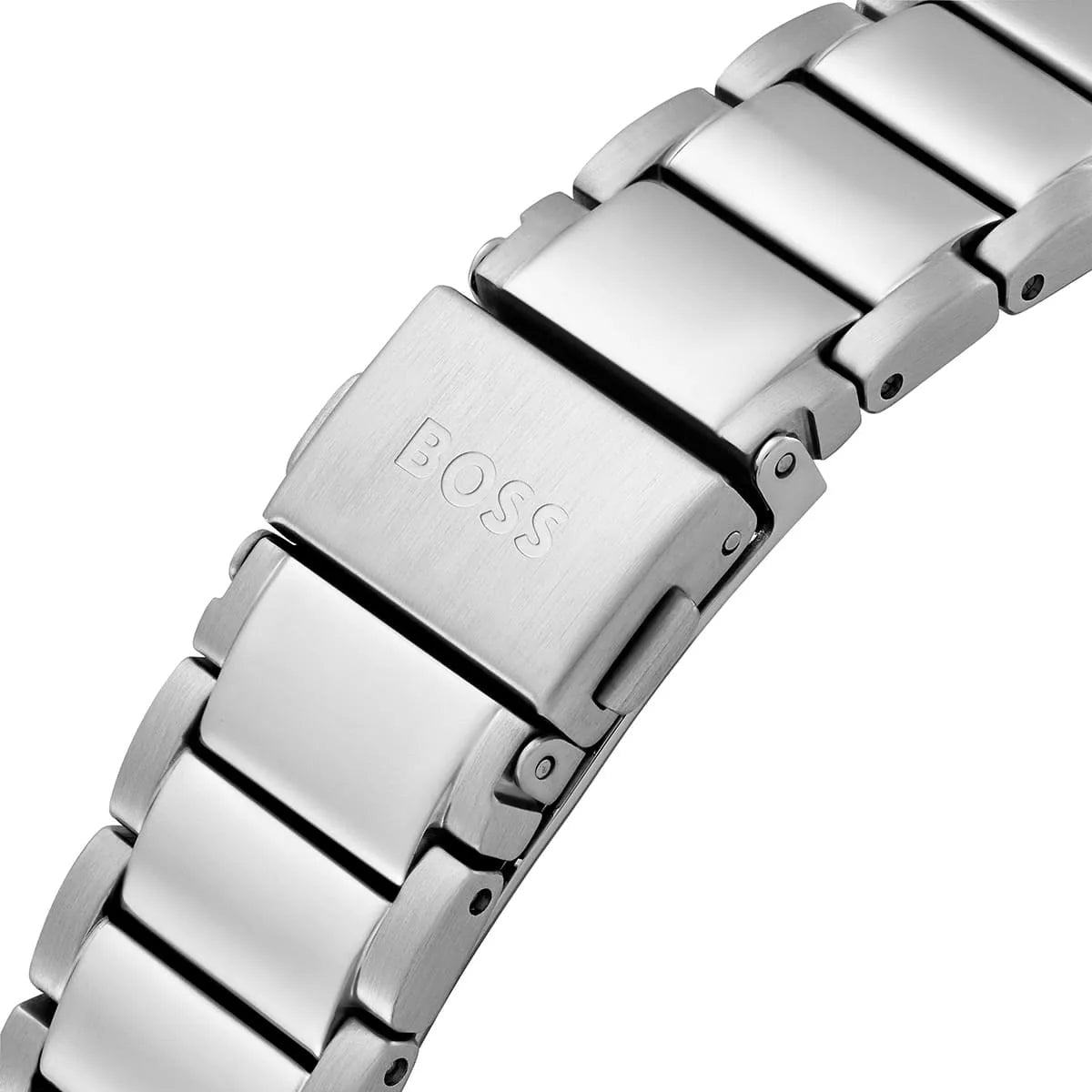 Hugo Boss Candor stainless steel bracelet with polished and brushed link design