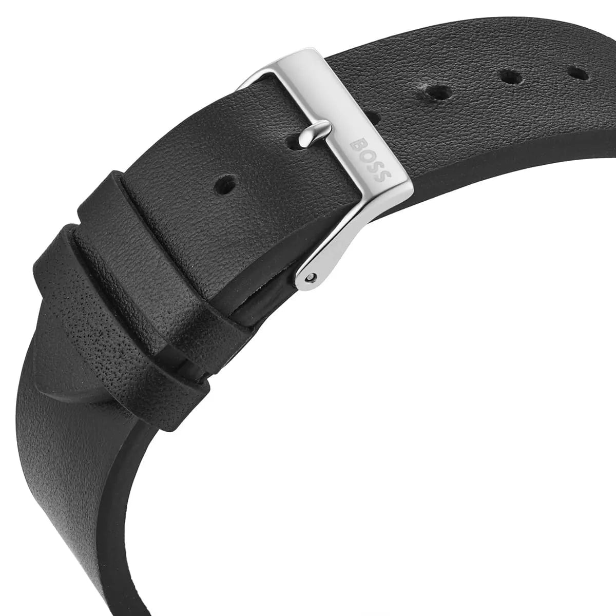 Hugo Boss CANDOR BLACK LEATHER MEN'S WATCH - 1514075