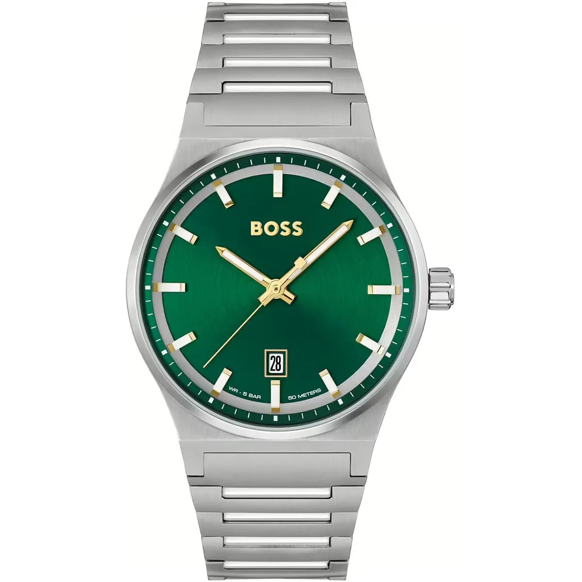 HUGO BOSS Candor Stainless Steel Quartz Green Dial Men's Watch - 1514079