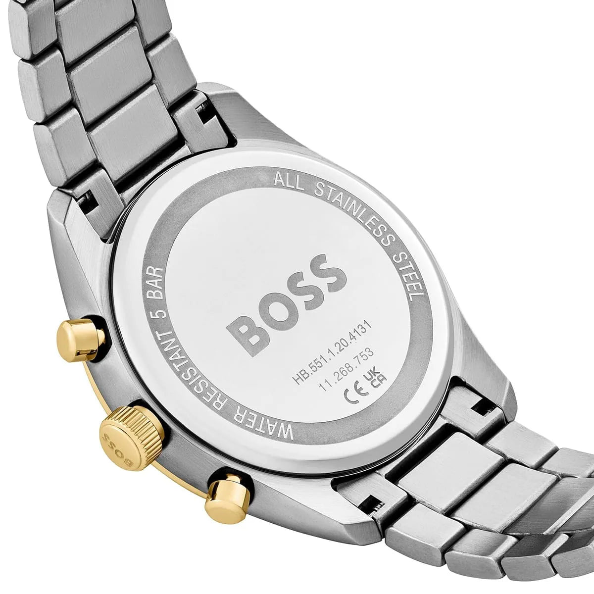 Hugo BOSS Grand Prix 44 Two-Tone Green Chronograph Mens Watch - 1514227