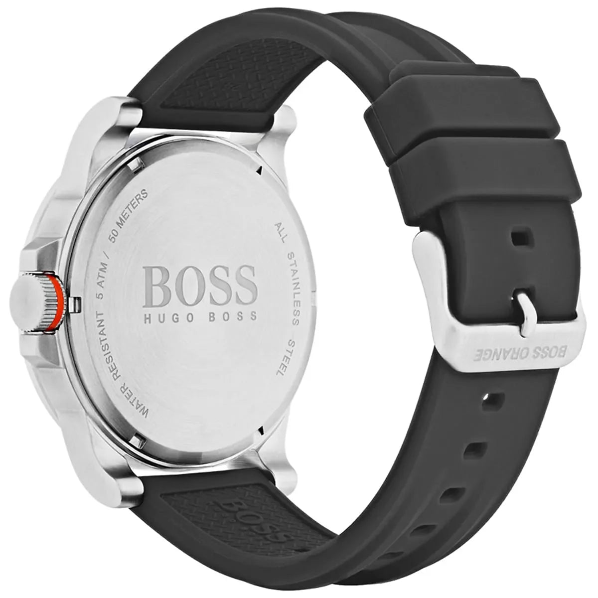 Hugo Boss Detroit Sport watch caseback with BOSS branding and engraved text