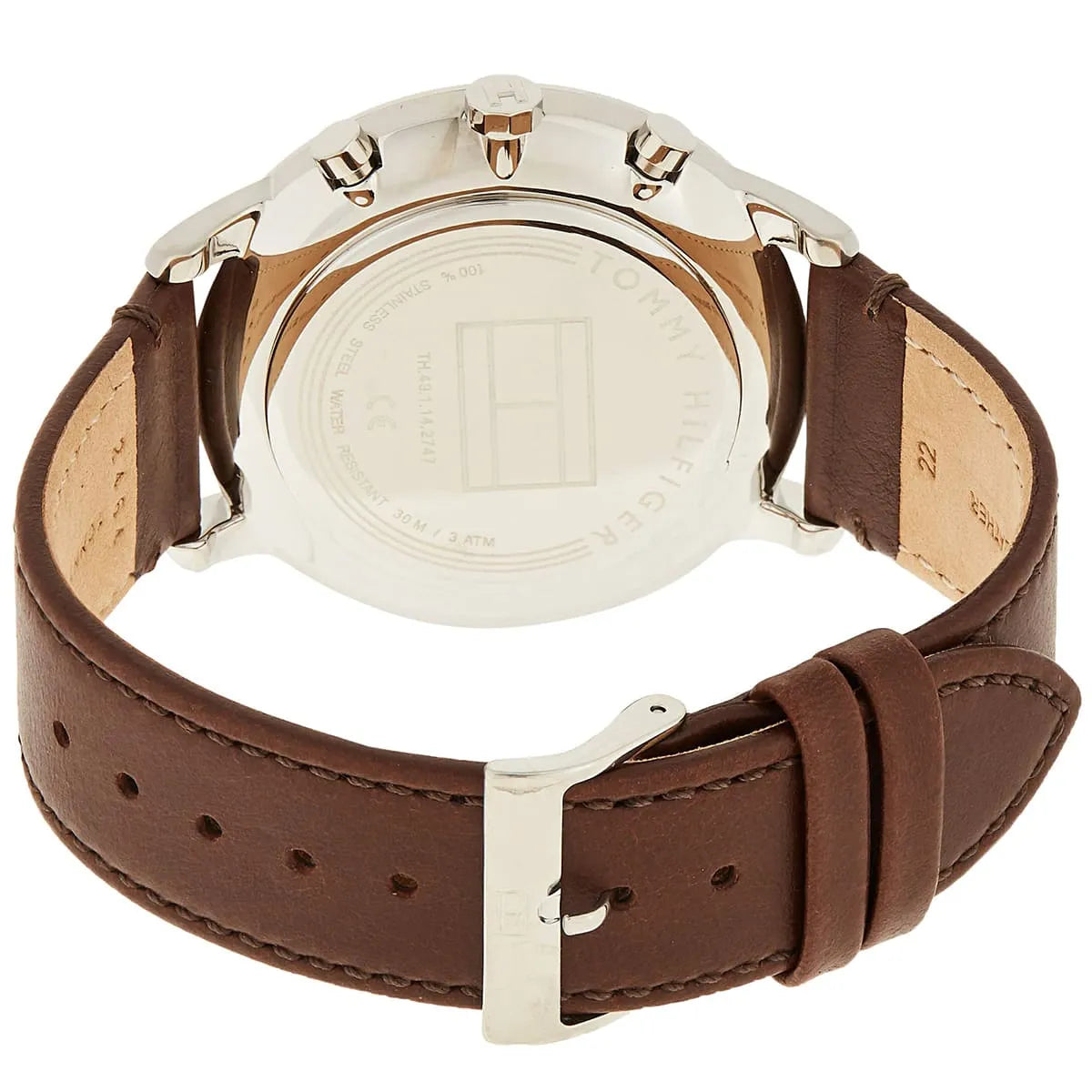 Tommy Hilfiger Multi Dial Quartz Brown Leather Men's Watch - 1710404