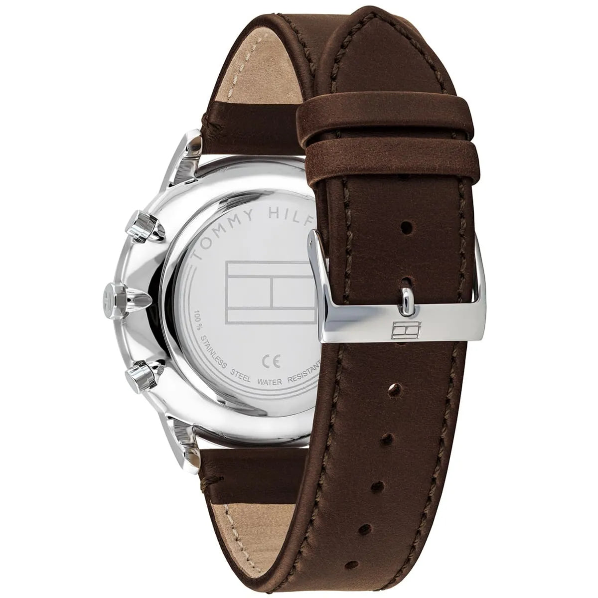 Tommy Hilfiger Multi Dial Quartz Brown Leather Men's Watch - 1710404