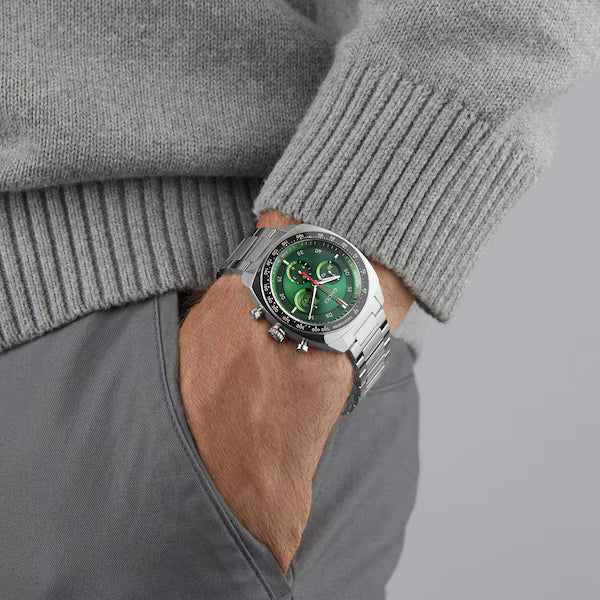 Gucci Interlocking 41mm Green Dial Men's Watch YA142318