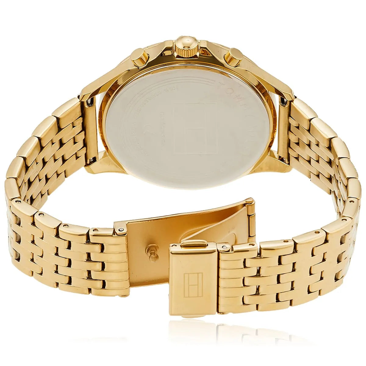 Tommy Hilfiger Ari Crystal Accents Gold Tone Stainless Steel Quartz Women's Watch - 1782142