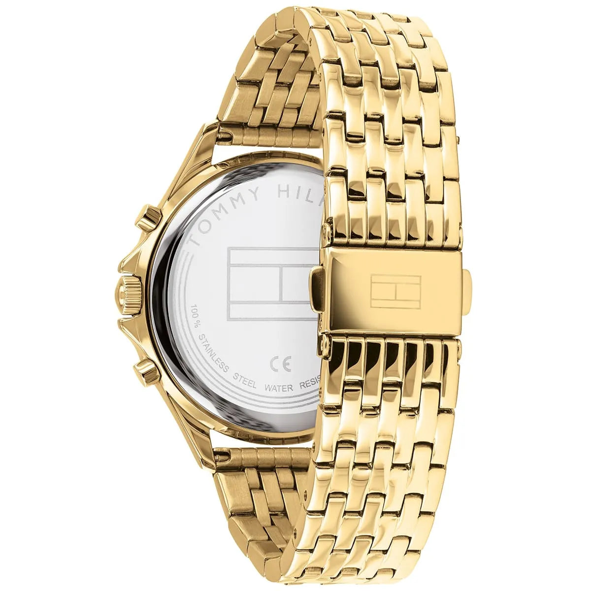 Tommy Hilfiger Ari Crystal Accents Gold Tone Stainless Steel Quartz Women's Watch - 1782142