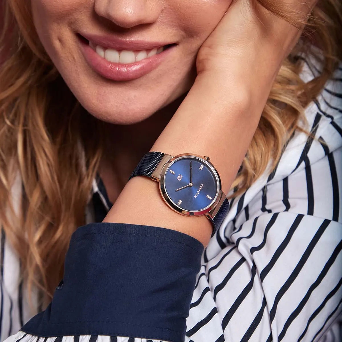 Tommy Hilfiger Liberty Crystal Accents Stainless Steel Quartz Women's Watch - 1782219