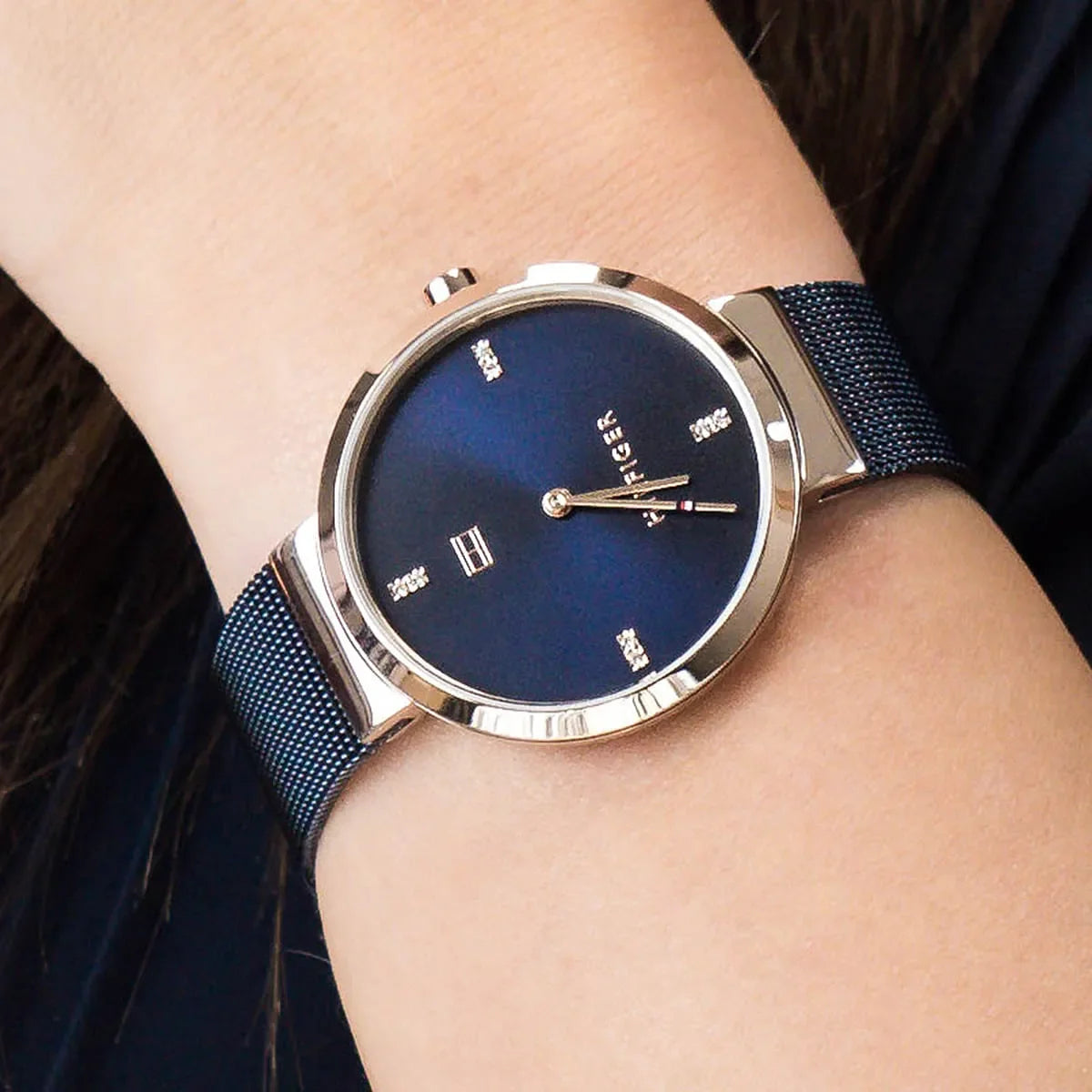Tommy Hilfiger Liberty Crystal Accents Stainless Steel Quartz Women's Watch - 1782219