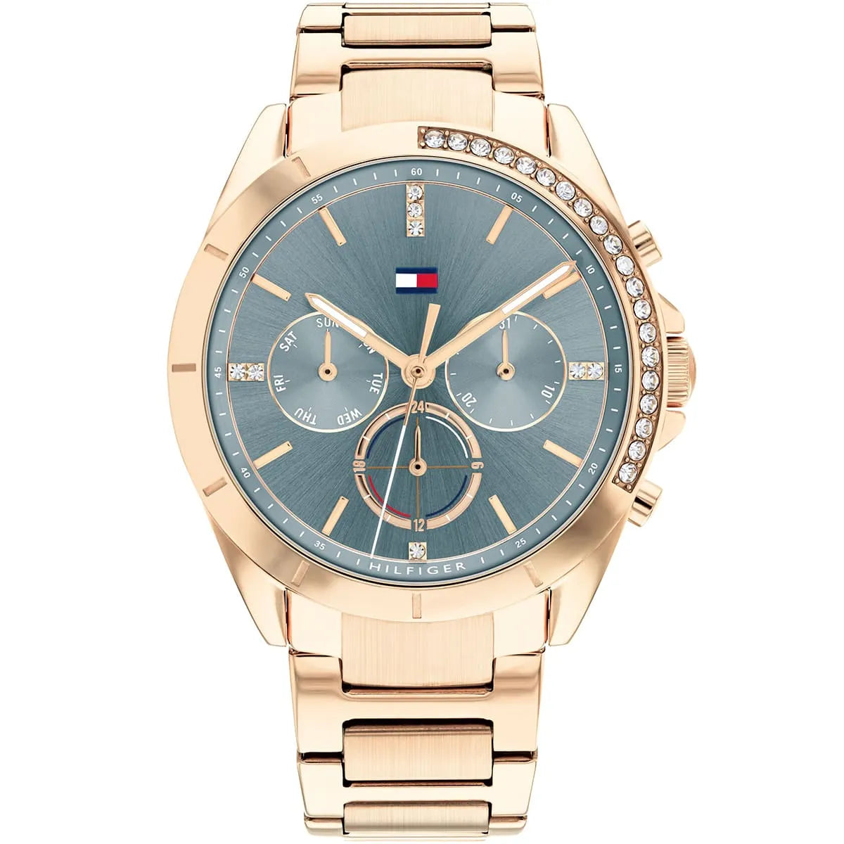 TOMMY HILFIGER KENNEDY Multifunction Steel Gold Rose Womens Watch - 1782386