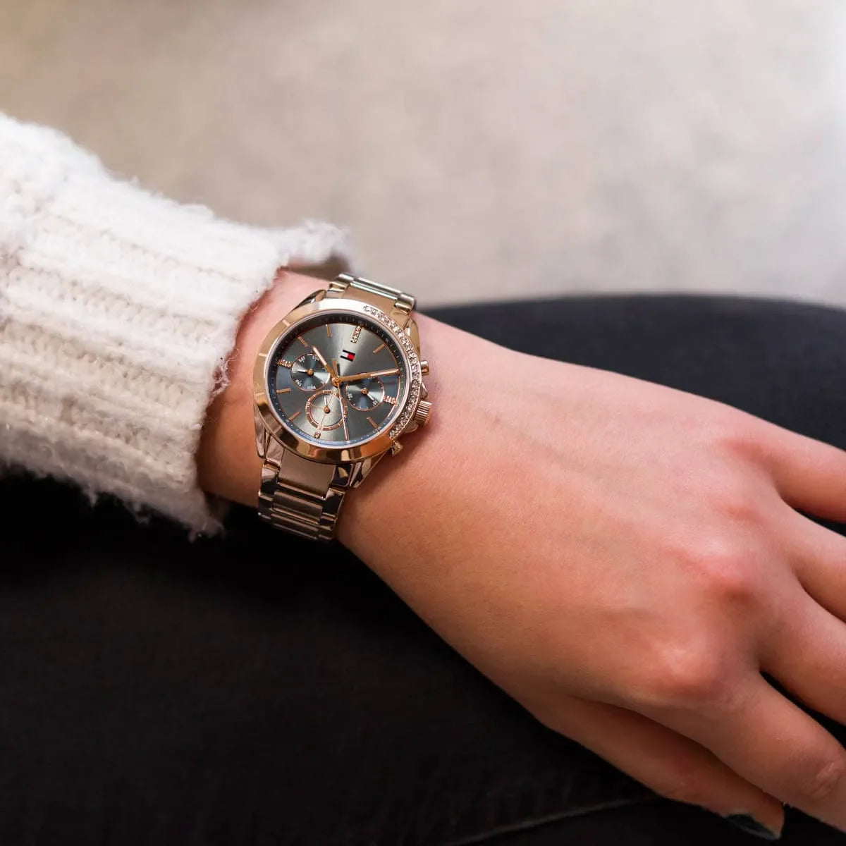 TOMMY HILFIGER KENNEDY Multifunction Steel Gold Rose Womens Watch - 1782386
