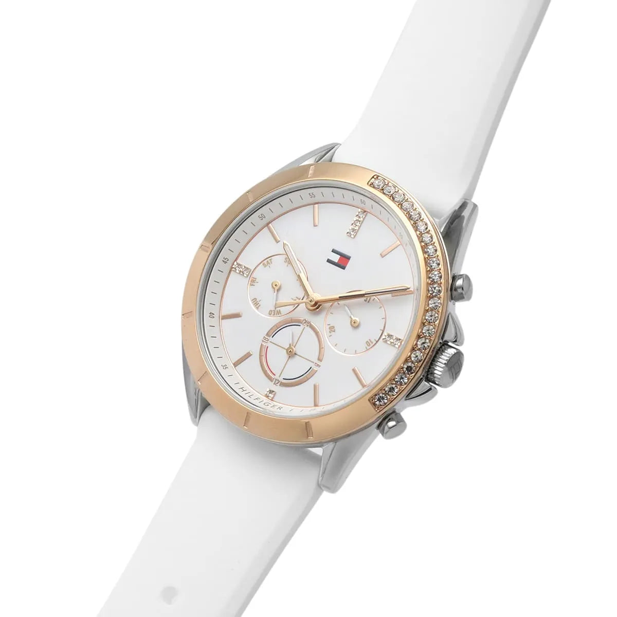 Tommy Hilfiger Women's Quartz White Silicone Strap White Dial 38mm Watch 1782388 1782388 - Image 3
