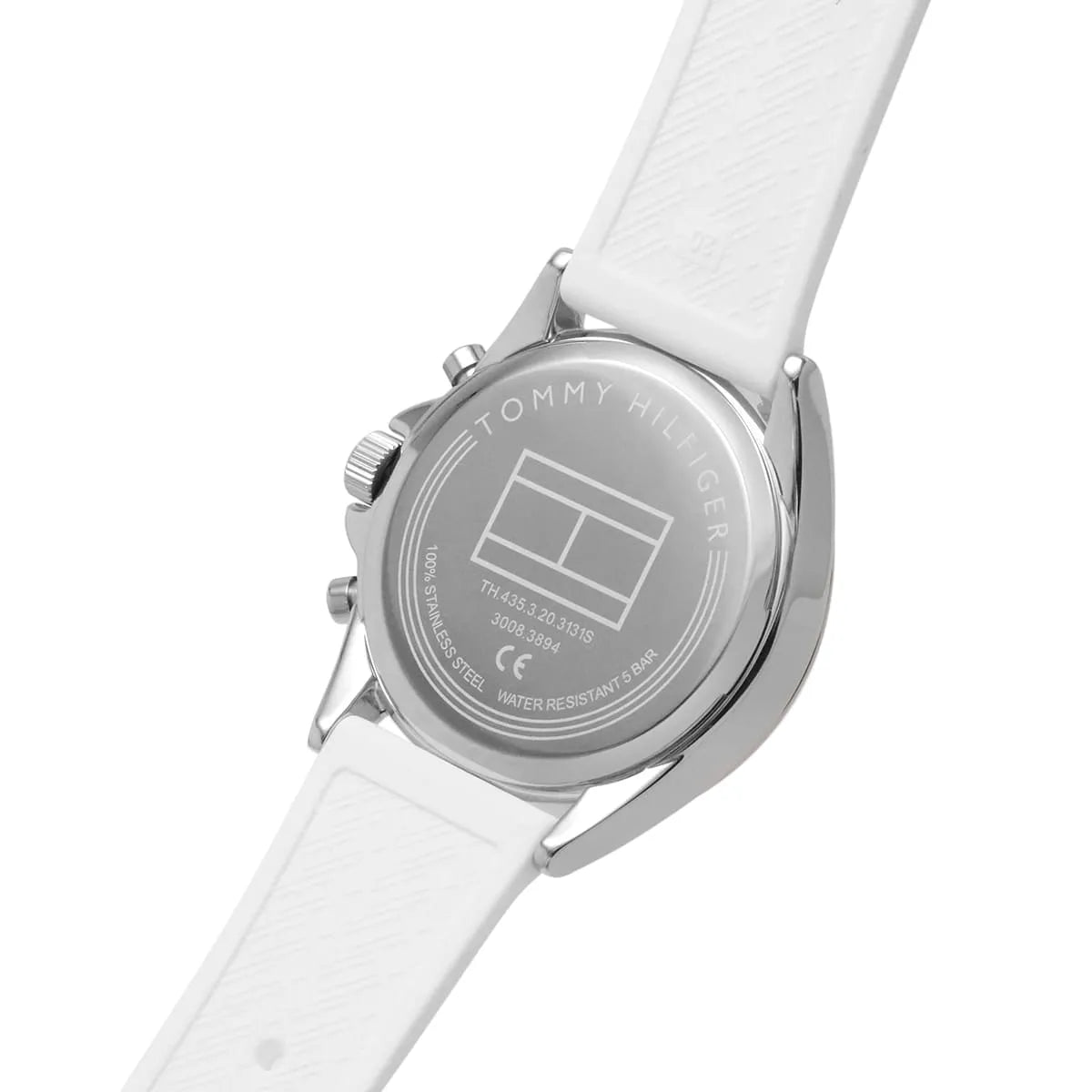 Tommy Hilfiger Women's Quartz White Silicone Strap White Dial 38mm Watch 1782388 1782388 - Image 4