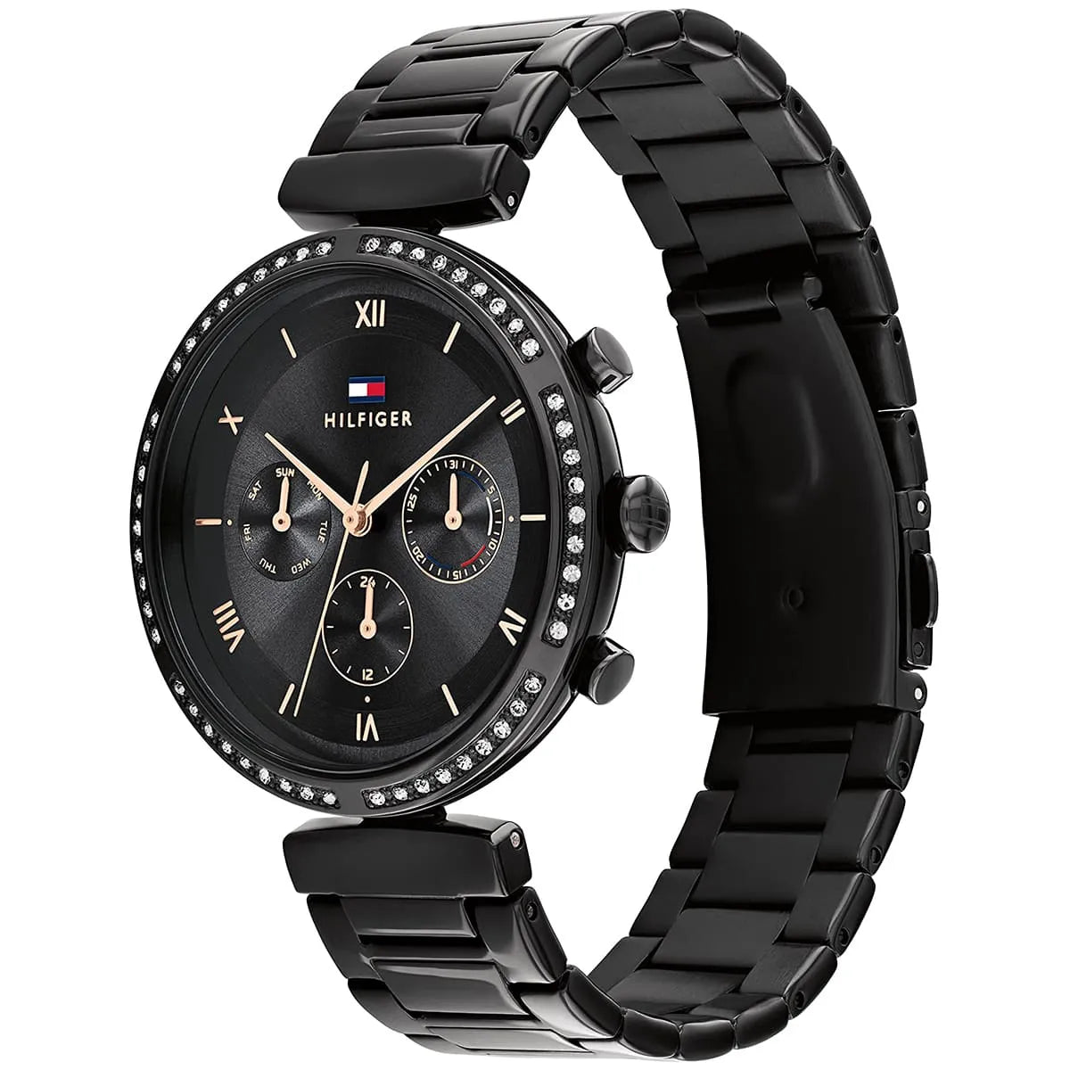 Tommy Hilfiger Quartz Multifunction Black Dial Watch for Women - 1782390