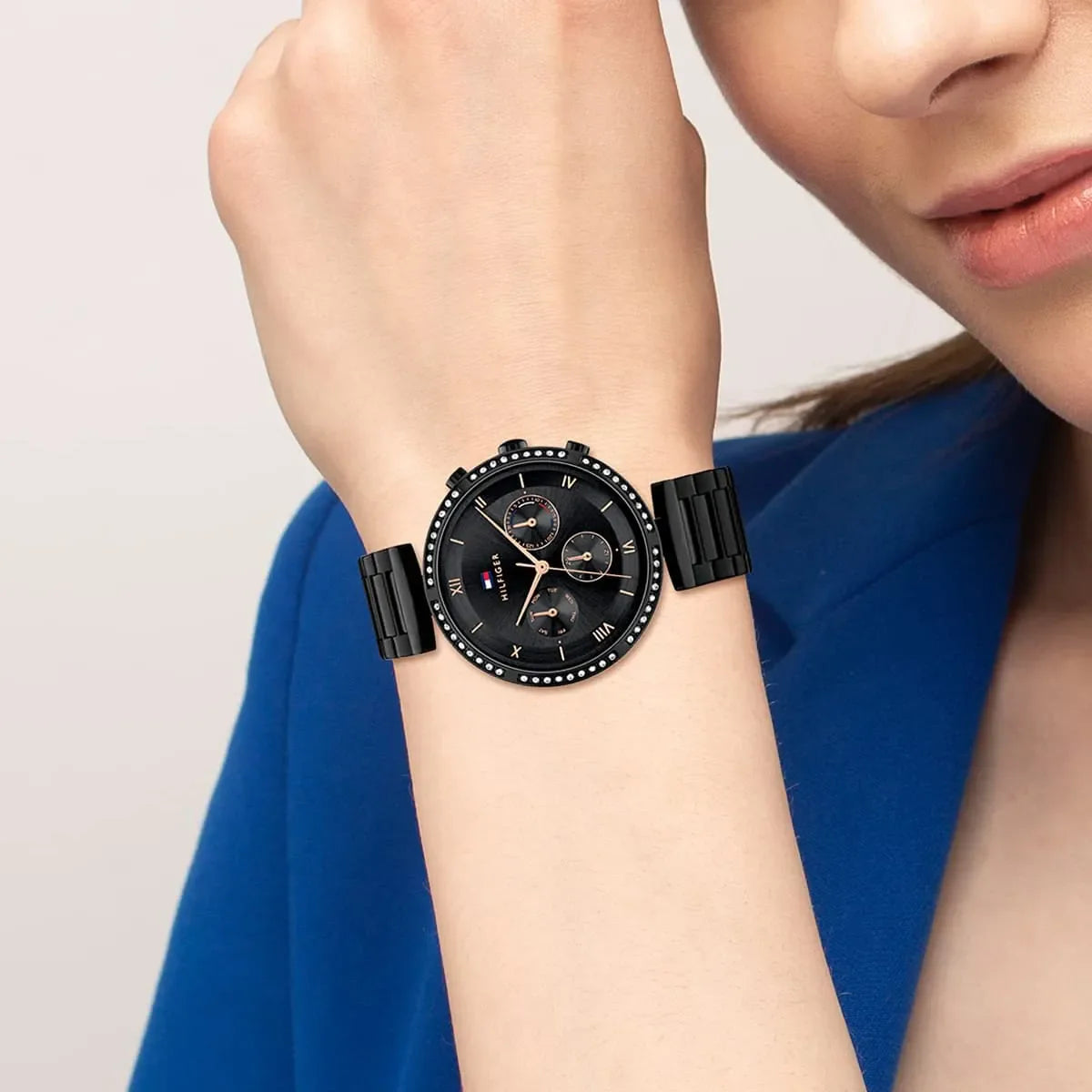 Tommy Hilfiger Quartz Multifunction Black Dial Watch for Women - 1782390