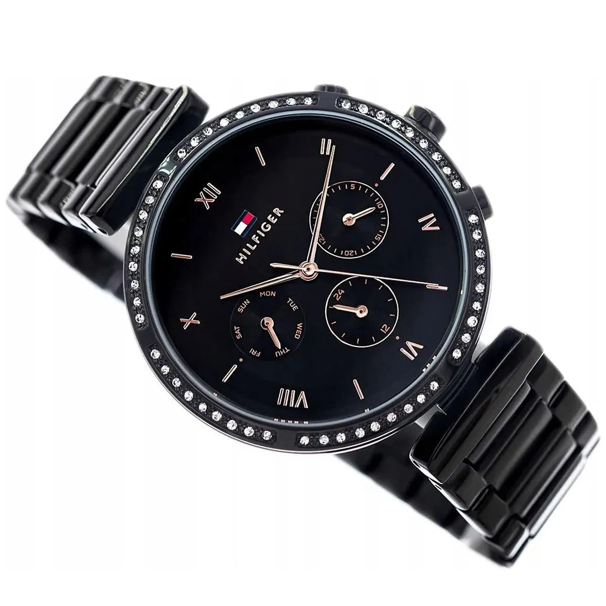 Tommy Hilfiger Quartz Multifunction Black Dial Watch for Women - 1782390