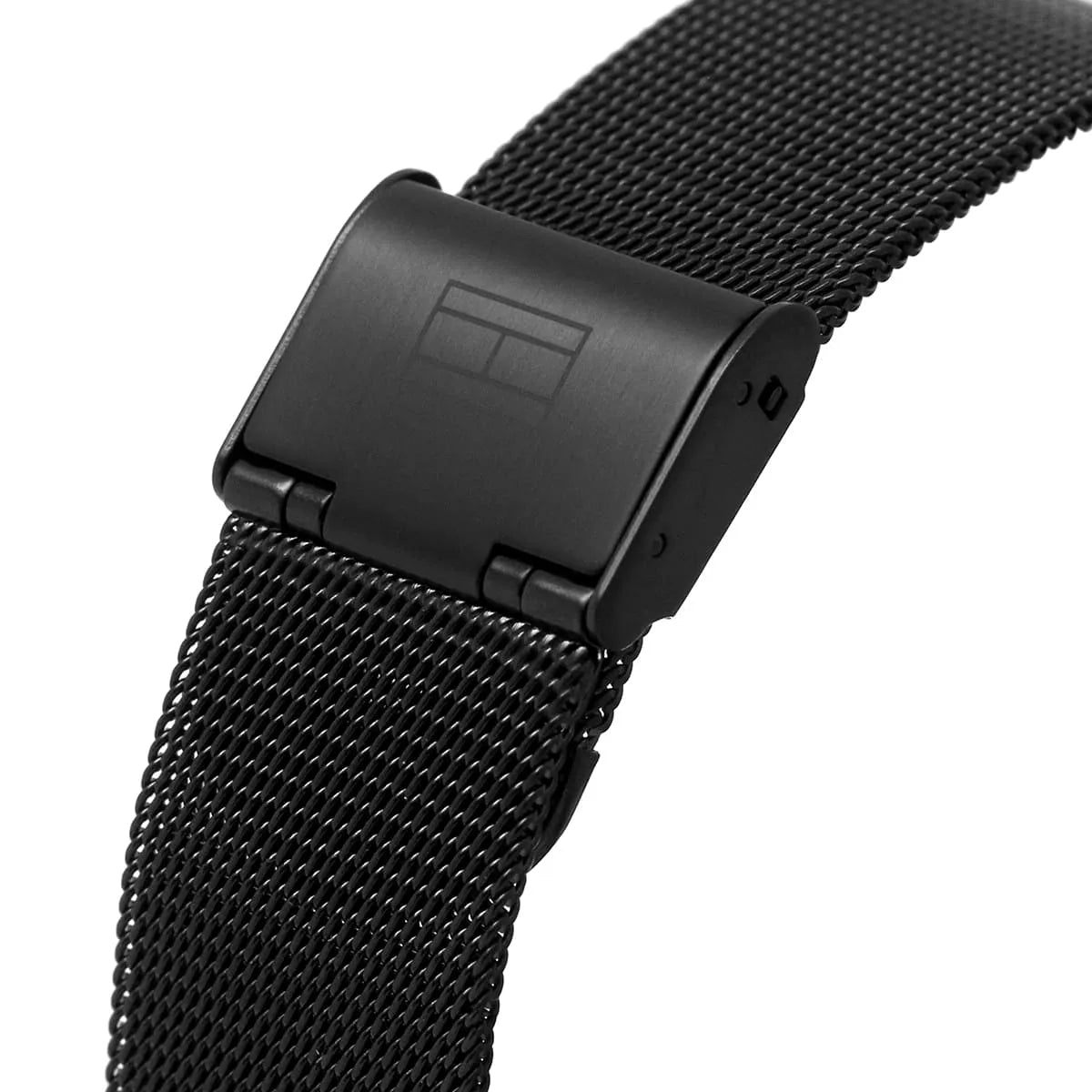Tommy Hilfiger Black Steel Mesh Women's Watch - 1782540