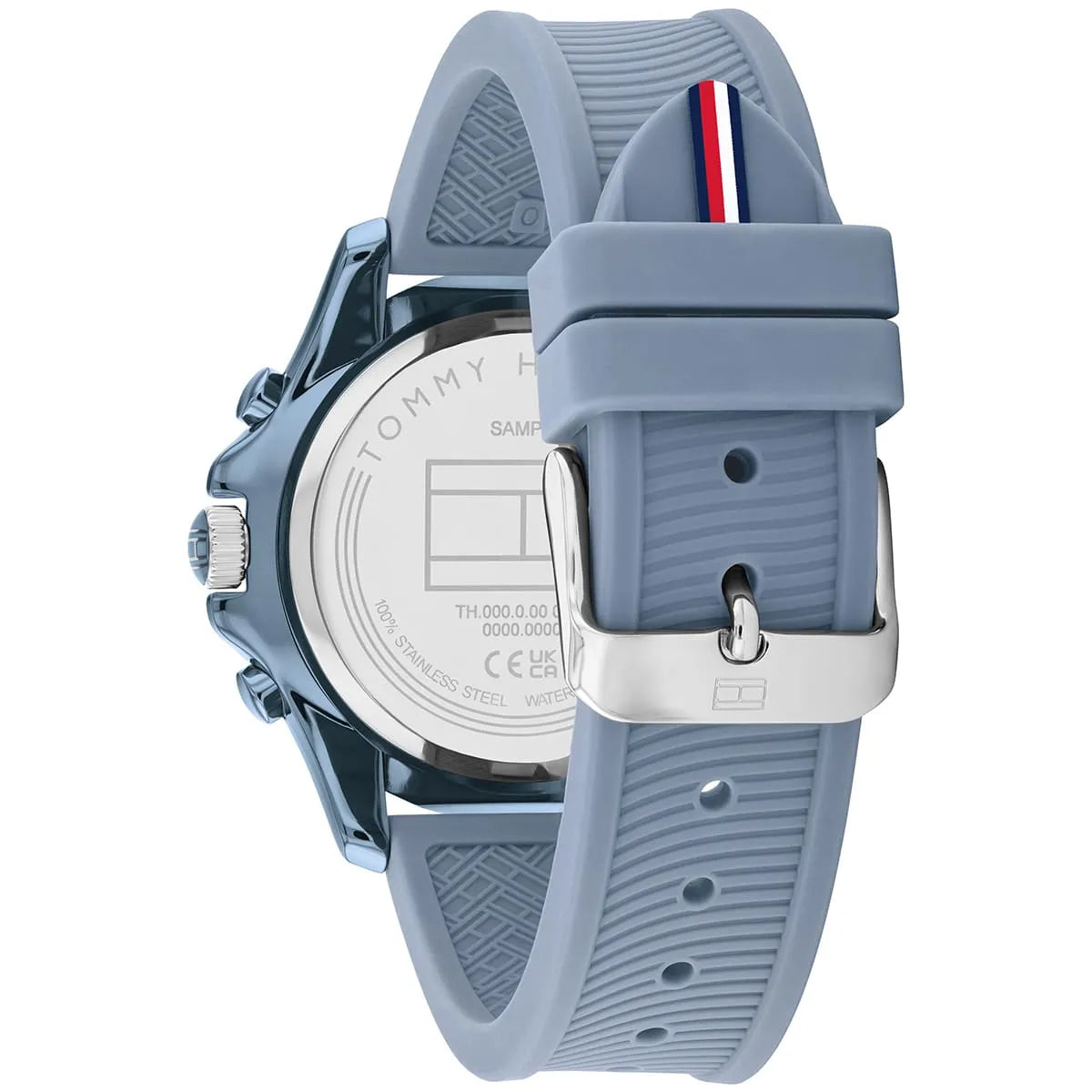 Tommy Hilfiger 1782571 watch caseback with rubber strap detail