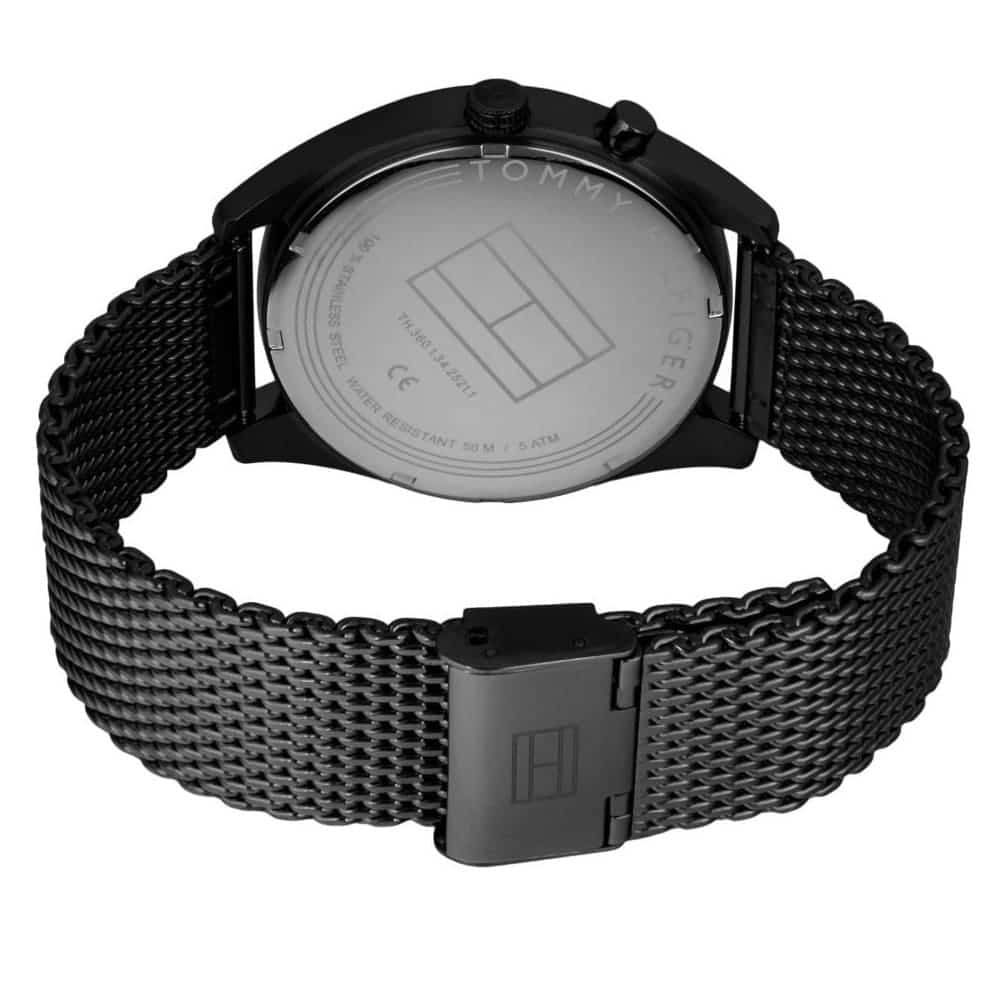 Tommy Hilfiger Deacan case back with logo and specifications engraved