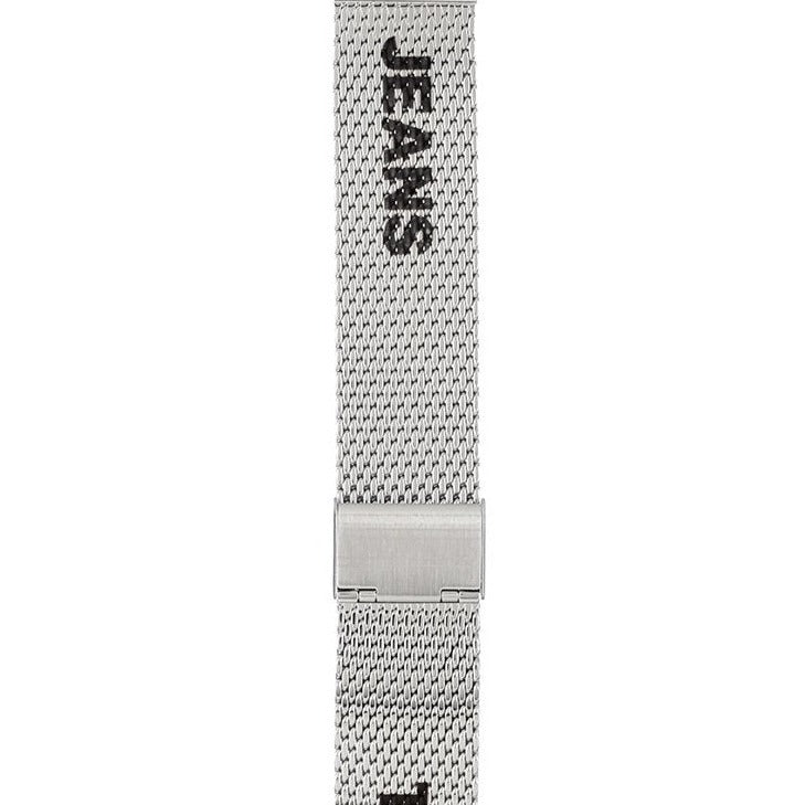 Tommy Hilfiger silver mesh bracelet strap with push-button clasp