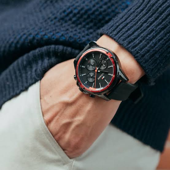 TOMMY HILFIGER MASON MULTI-DIAL BLACK SILICONE MEN'S WATCH - 1791793