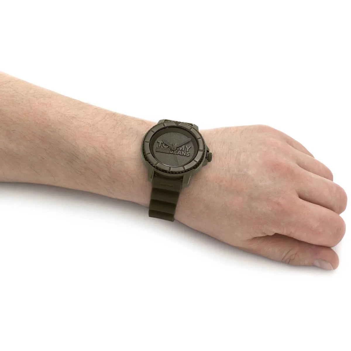 Tommy Hilfiger Tokyo Green Dial and Silicone Strap Men's Watch - 1792002