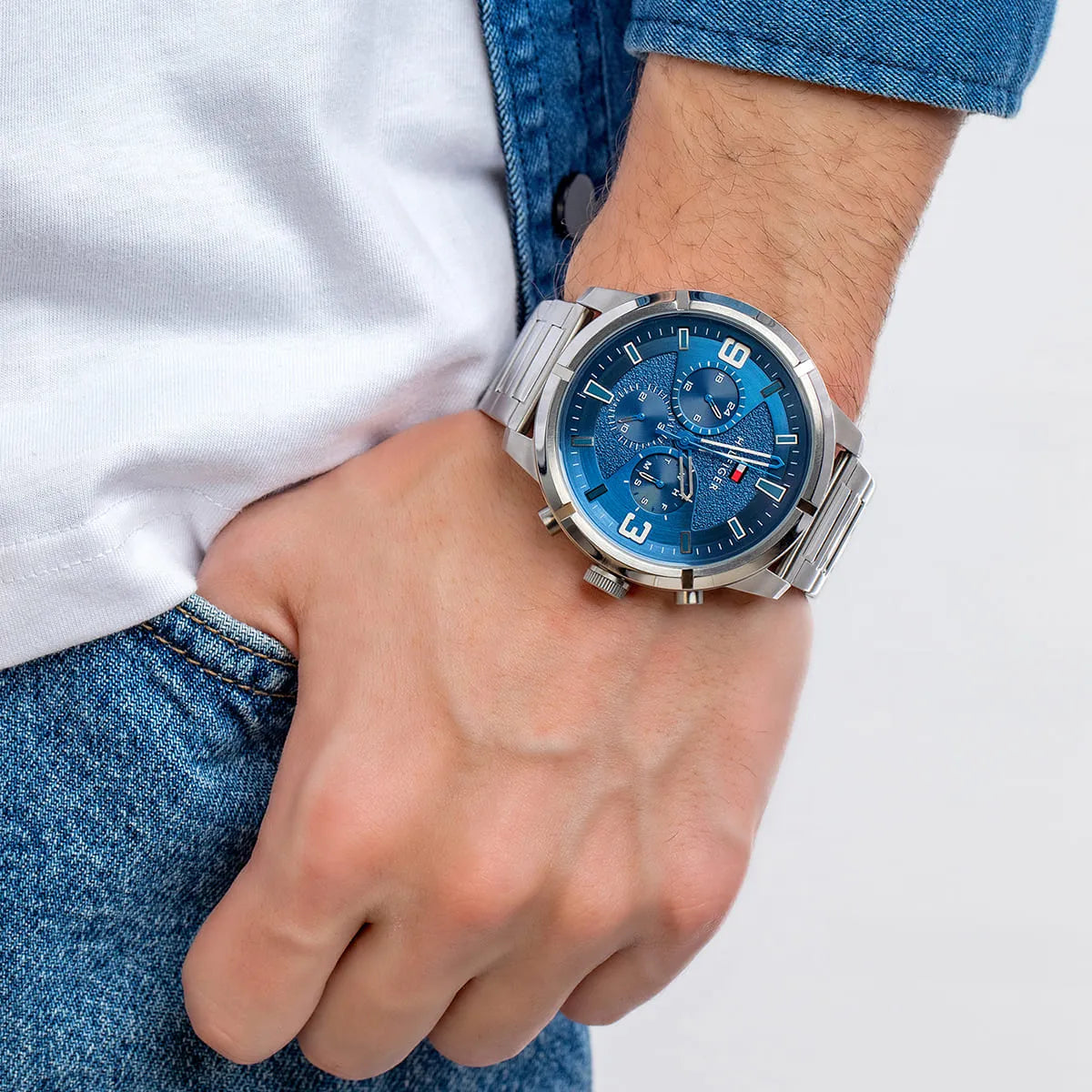 Tommy Hilfiger Analogue Quartz with Silicone Strap Men's Watch- 1792077