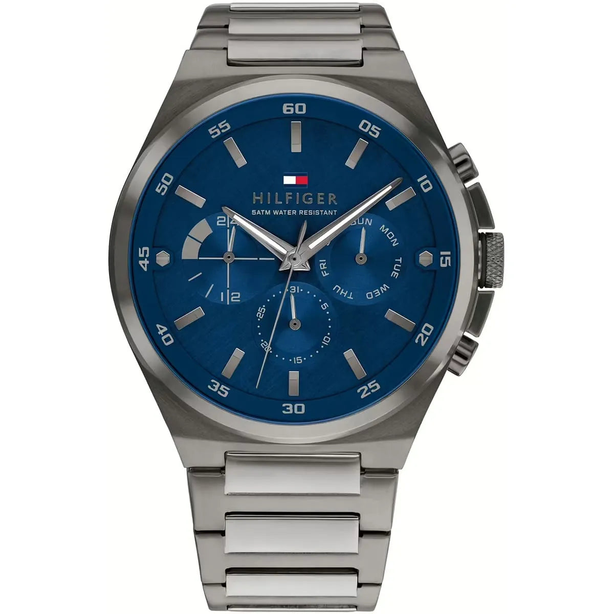Tommy Hilfiger Dexter men's watch with blue dial and stainless steel bracelet