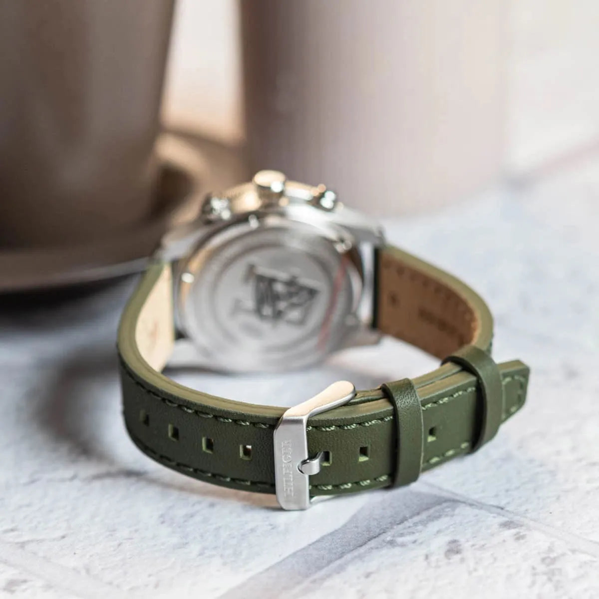 Tommy Hilfiger Green Leather Chronograph Men's Watch - 1792188