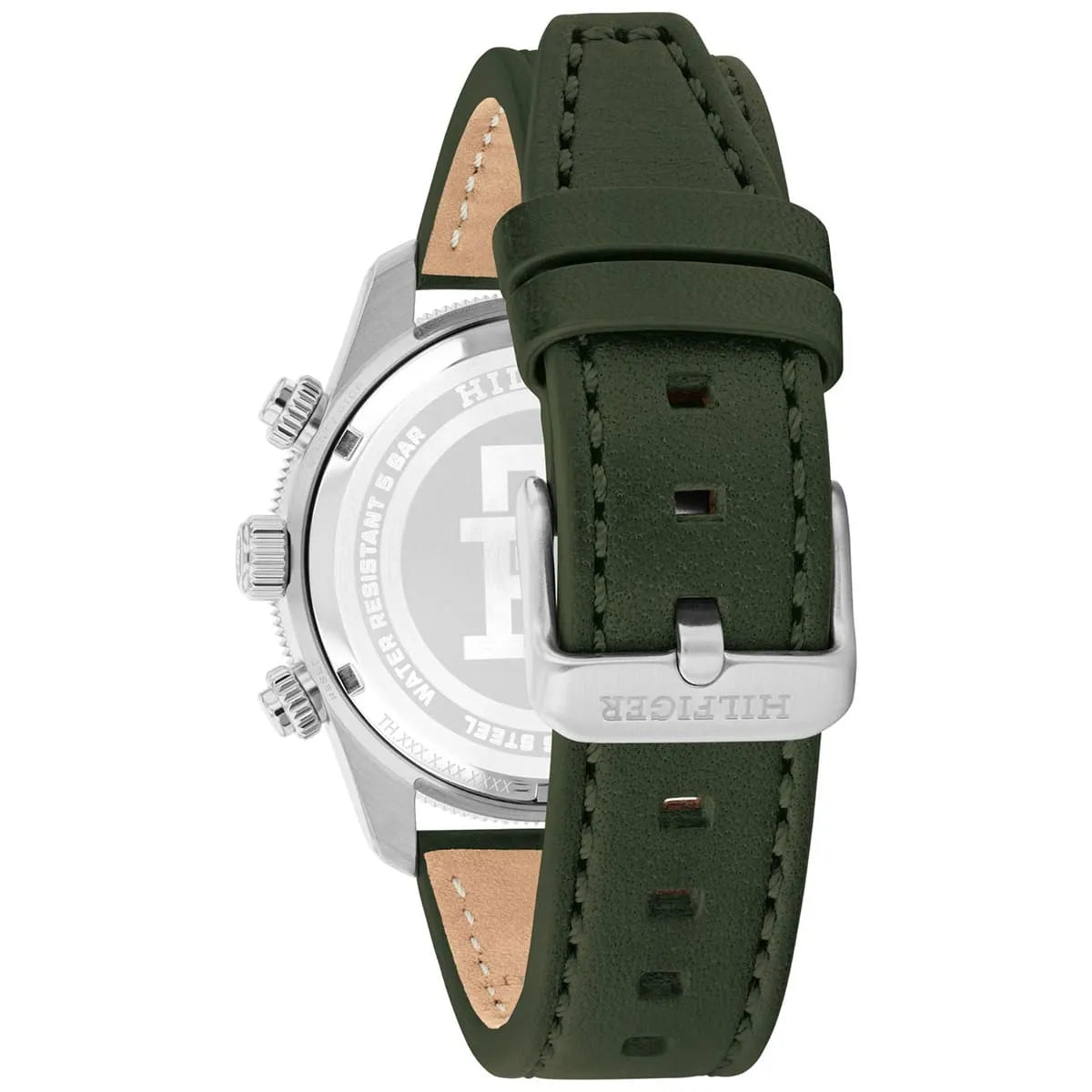 Tommy Hilfiger Green Leather Chronograph Men's Watch - 1792188