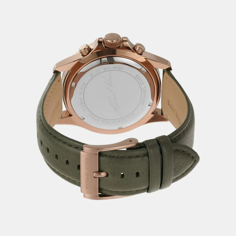 Michael Kors Everest Chronograph Leather Watch for Men MK9090