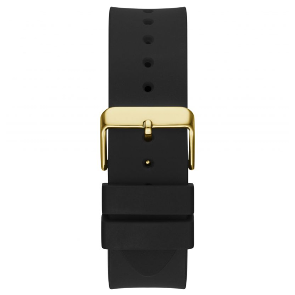 Guess black silicone strap gold case Men's Watch - GW0208G2