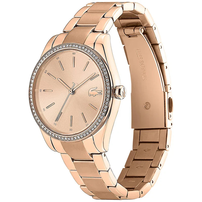Lacoste Parisienne Carnation Gold Steel Ladies Watch - 2001084