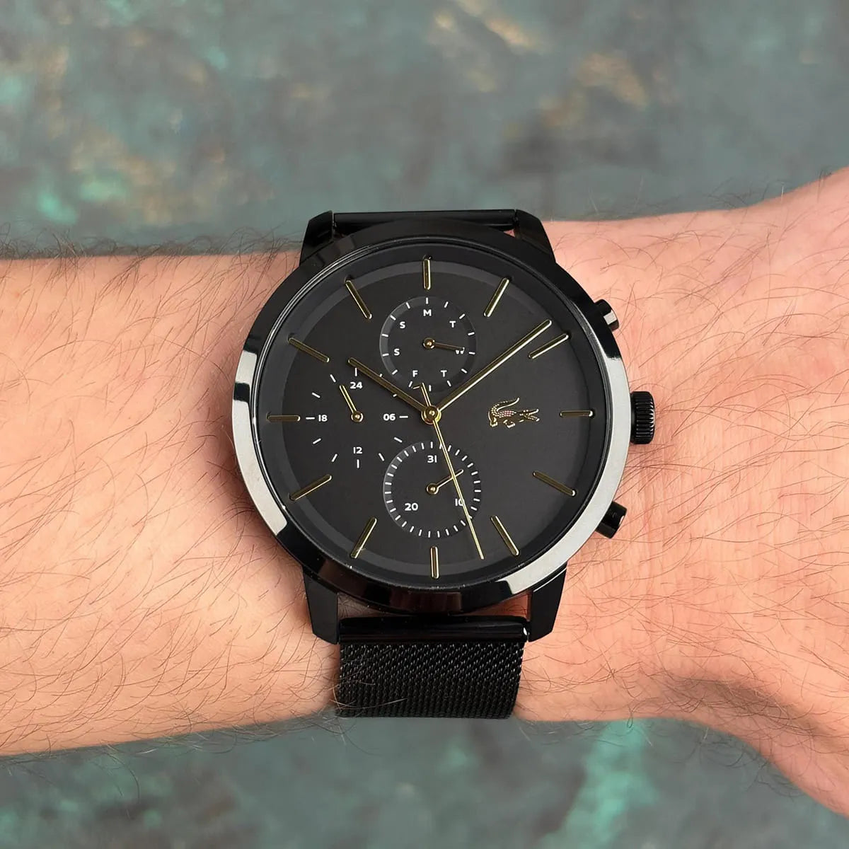 Lacoste Black Stainless Steel Quartz Movement Men’s Watch 2011194