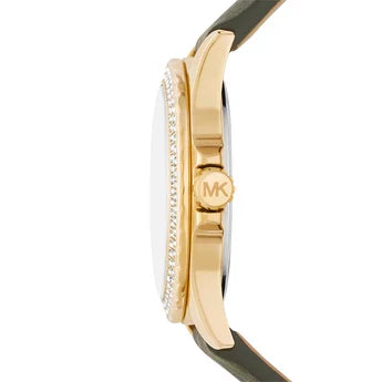 Michael Kors Mini Everest Quartz Crystal White Dial Ladies Watch MK4720