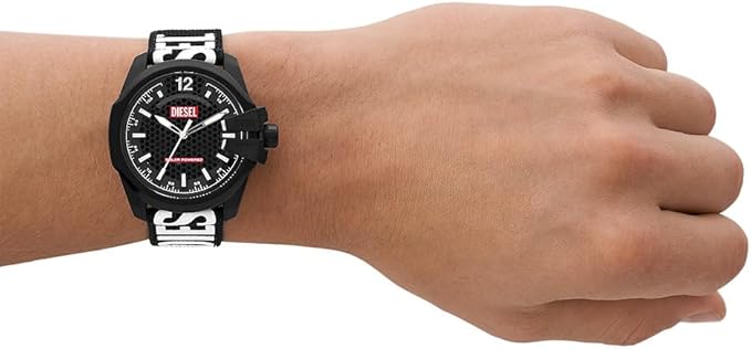 DIESEL MS9 Analog-Digital Black Nylon Men's Watch DZ1961