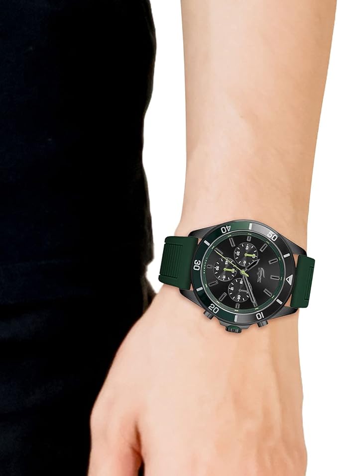 Lacoste Tiebreaker Chronograph Gents Rubber Watch 2011153