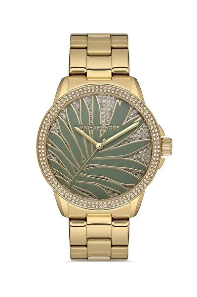 Michael Kors Palm Quartz Crystal White Dial Women's Watch - MKO1036
