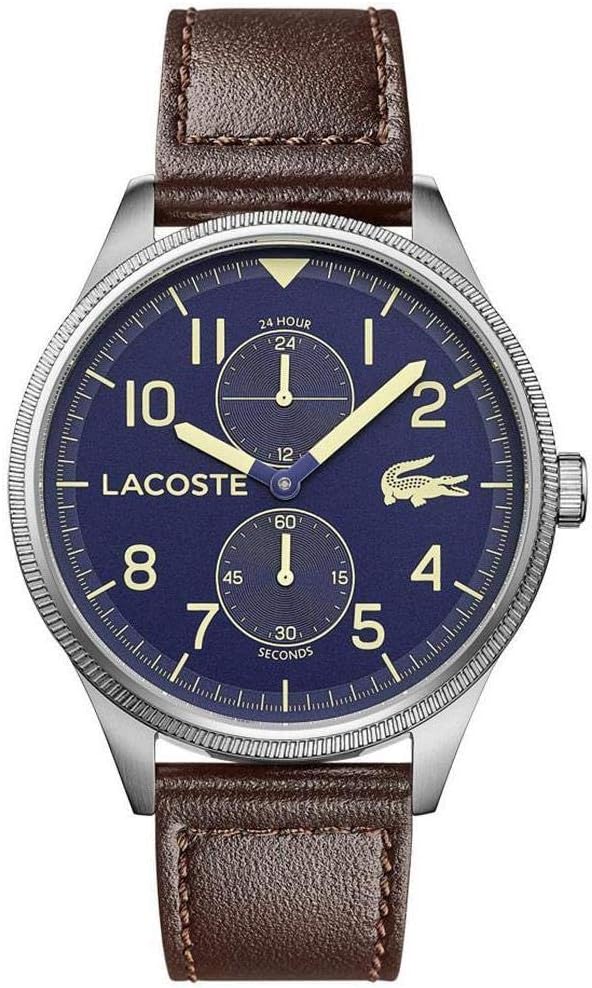 Lacoste Continental Brown Leather Men's Watch - 2011040