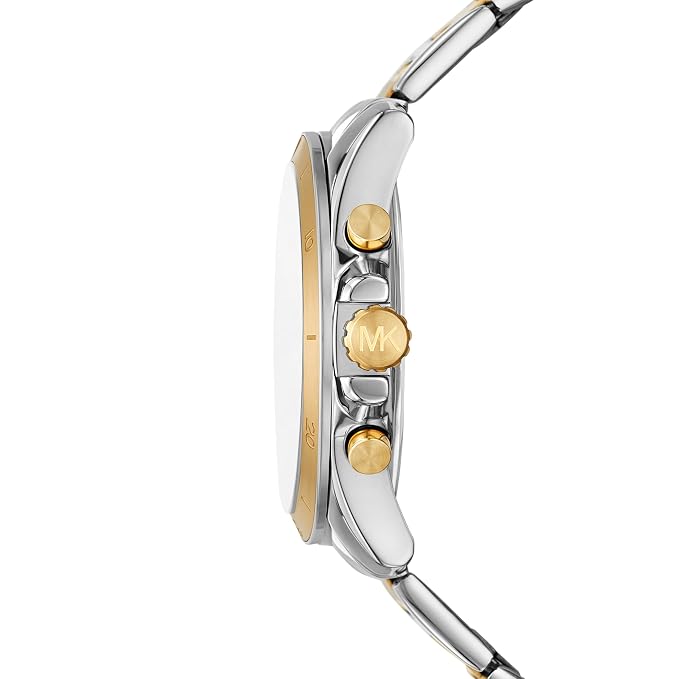 Michael Kors Analog Men Alek Silver Dial Two Tone Watch MK9183