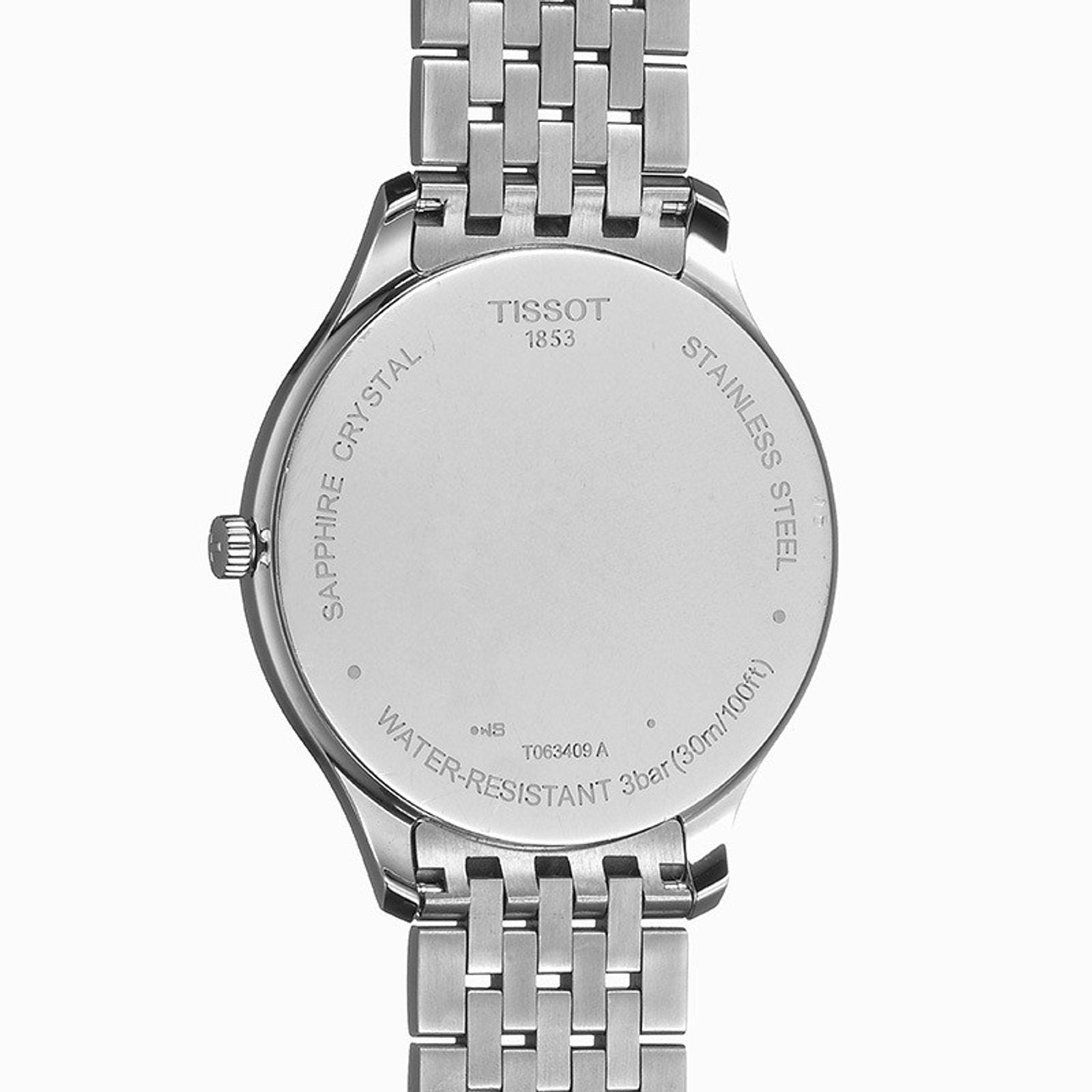 Tissot Tradition 5.5 Black Dial Stainless Steel Men's Watch - T063.409.11.058
