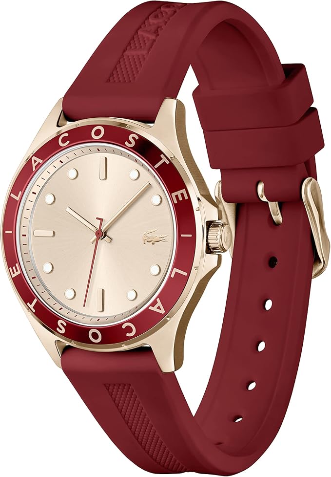 Lacoste Swing Quartz Rose Gold Round Dial Women's Watch - 2001266
