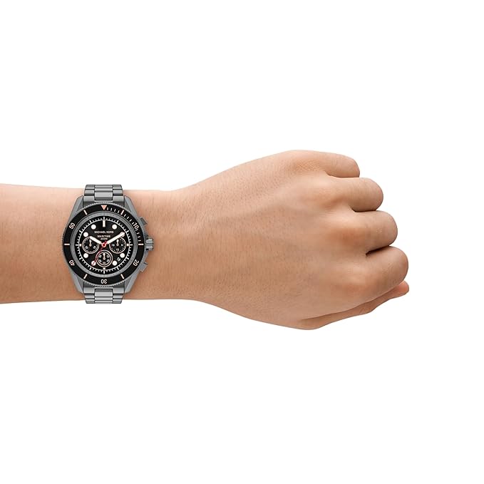 Michael Kors Maritime Quartz Black Dial Chronograph Men's Watch MK9204