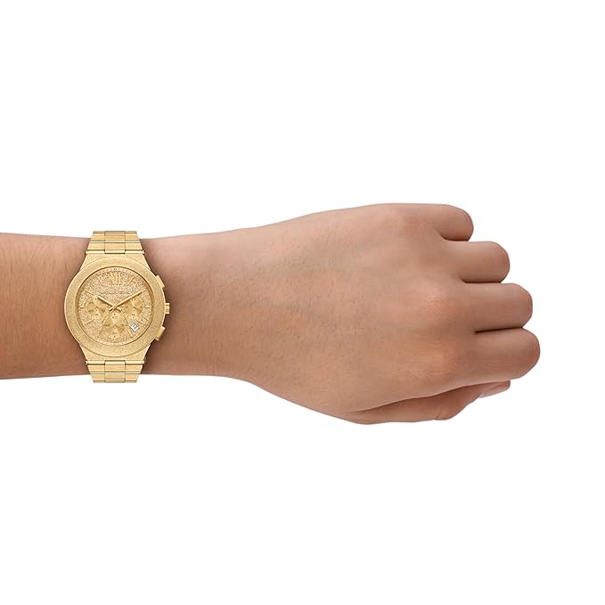 Michael Kors Oversized Billie Frosted Gold-Tone Watch - MK7556