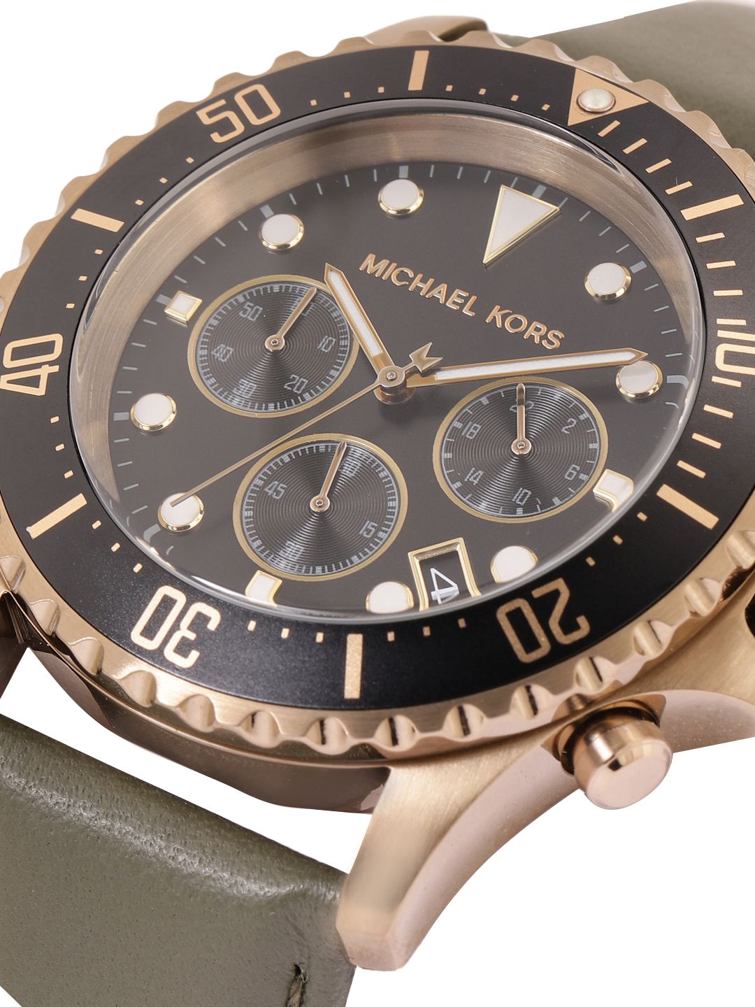 Michael Kors Everest Chronograph Leather Watch for Men MK9090