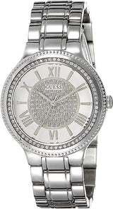 Guess Women's Silver Stainless Steel and Silver Dail Women's Watch  W0637L1 - Watches of New Zealand